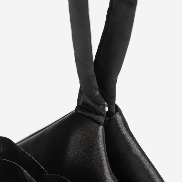 Clutch Purses for Women - Evening Bags Flower Satin Handbag Classy Wristlet Purs - Picture 4 of 7